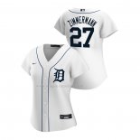 Maglia Baseball Donna Detroit Tigers Jordan Zimmermann Replica Home 2020 Bianco