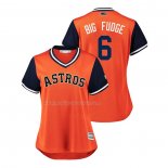 Maglia Baseball Donna Houston Astros Jake Marisnick 2018 Llws Players Weekend Big Fudge Arancione