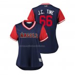 Maglia Baseball Donna Los Angeles Angels Jc Ramirez 2018 Llws Players Weekend J.c. Time Blu