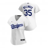 Maglia Baseball Donna Los Angeles Dodgers Cody Bellinger Replica Home 2020 Bianco