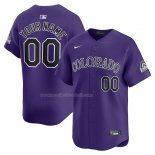 Maglia Baseball Uomo Colorado Rockies Alternato Limited Personalizzate Viola