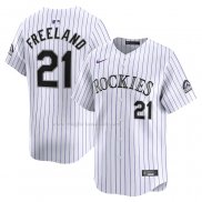 Maglia Baseball Uomo Colorado Rockies Kyle Freeland Home Limited Bianco
