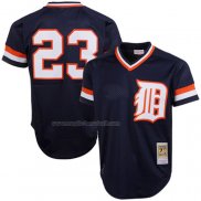 Maglia Baseball Uomo Detroit Tigers Kirk Gibson Mitchell & Ness 1984 Autentico Cooperstown Collection Mesh Batting Practice Blu