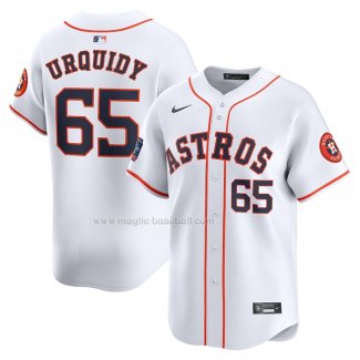 Maglia Baseball Uomo Houston Astros Jose Urquidy 2024 World Tour Mexico City Series Home Limited Bianco