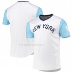 Maglia Baseball Uomo New York Yankees Cooperstown Collection Wordmark V-neck Bianco
