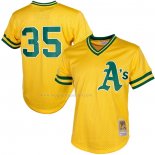 Maglia Baseball Uomo Oakland Athletics Rickey Henderson Mitchell & Ness Cooperstown Mesh Batting Practice Amarillo