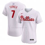 Maglia Baseball Uomo Philadelphia Phillies Trea Turner Home Elite Bianco