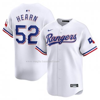 Maglia Baseball Uomo Texas Rangers Taylor Hearn Home Limited Giocatore Bianco