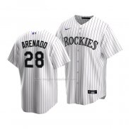 Maglia Baseball Bambino Colorado Rockies Nolan Arenado Replica Home 2020 Bianco