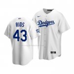 Maglia Baseball Bambino Los Angeles Dodgers Edwin Rios Home Replica 2020 Bianco
