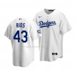 Maglia Baseball Bambino Los Angeles Dodgers Edwin Rios Home Replica 2020 Bianco