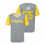 Maglia Baseball Bambino Pittsburgh Pirates Josh Bell 2018 Llws Players Weekend Jb Grigio