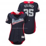 Maglia Baseball Donna All Star 2018 Justin Verlander Home Run Derby American League Blu