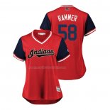 Maglia Baseball Donna Cleveland Indians Neil Ramirez 2018 Llws Players Weekend Rammer Rosso