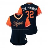 Maglia Baseball Donna Detroit Tigers Michael Fulmer 2018 Llws Players Weekend The Plumber Blu