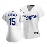 Maglia Baseball Donna Los Angeles Dodgers Austin Barnes Replica Home 2020 Bianco