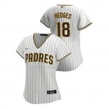 Maglia Baseball Donna San Diego Padres Austin Hedges Replica Home 2020 Bianco