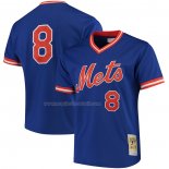 Maglia Baseball Uomo New York Mets Gary Carter Mitchell & Ness Batting Practice Blu