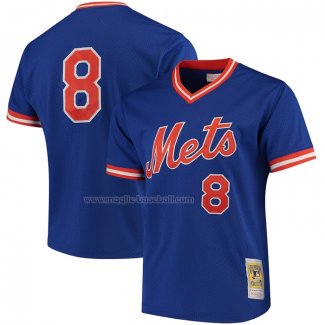 Maglia Baseball Uomo New York Mets Gary Carter Mitchell & Ness Batting Practice Blu