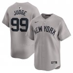 Maglia Baseball Uomo New York Yankees Aaron Judge Away Limited Grigio
