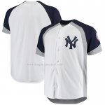 Maglia Baseball Uomo New York Yankees Big & Tall Full Snap Bianco