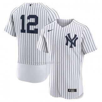 Maglia Baseball Uomo New York Yankees Wade Boggs Home Autentico Retired Bianco