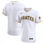 Maglia Baseball Uomo Pittsburgh Pirates Home Elite Bianco