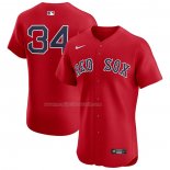 Maglia Baseball Uomo Boston Red Sox David Ortiz Alternato Elite Rosso