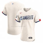 Maglia Baseball Uomo Los Angeles Dodgers Elite Bianco