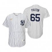Maglia Baseball Bambino New York Yankees James Paxton Cooperstown Collection Home Bianco