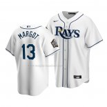 Maglia Baseball Bambino Tampa Bay Rays Manuel Margot Home Replica 2020 Bianco