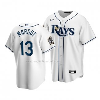 Maglia Baseball Bambino Tampa Bay Rays Manuel Margot Home Replica 2020 Bianco