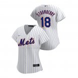 Maglia Baseball Donna New York Mets Darryl Strawberry Replica Home 2020 Bianco