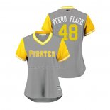 Maglia Baseball Donna Pittsburgh Pirates Richard Rodriguez 2018 Llws Players Weekend Perro Flaco Grigio