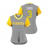 Maglia Baseball Donna Pittsburgh Pirates Sean Rodriguez 2018 Llws Players Weekend Chich Grigio