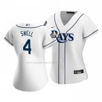 Maglia Baseball Donna Tampa Bay Rays Blake Snell Home Replica Bianco