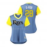 Maglia Baseball Donna Tampa Bay Rays Daniel Robertson 2018 Llws Players Weekend d Rob Blu
