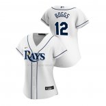 Maglia Baseball Donna Tampa Bay Rays Wade Boggs Replica Home 2020 Bianco
