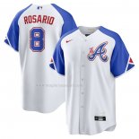 Maglia Baseball Uomo Atlanta Braves Eddie Rosario 2023 City Connect Replica Bianco