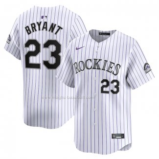 Maglia Baseball Uomo Colorado Rockies Kris Bryant Home Limited Bianco