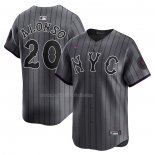 Maglia Baseball Uomo New York Mets Pete Alonso 2024 City Connect Limited Grafito