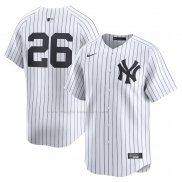Maglia Baseball Uomo New York Yankees Dj Lemahieu Home Limited Bianco