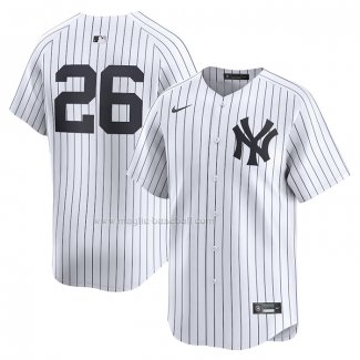 Maglia Baseball Uomo New York Yankees Dj Lemahieu Home Limited Bianco