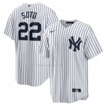 Maglia Baseball Uomo New York Yankees Juan Soto Home Replica Bianco