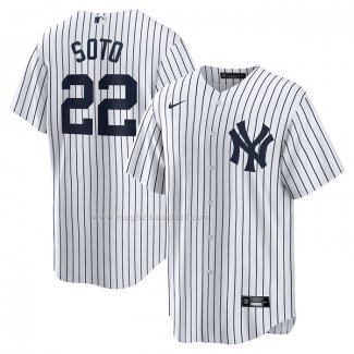 Maglia Baseball Uomo New York Yankees Juan Soto Home Replica Bianco