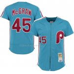 Maglia Baseball Uomo Philadelphia Phillies Tug Mcgraw Mitchell & Ness 1980 Retro Blu