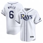 Maglia Baseball Uomo Tampa Bay Rays Taylor Walls Home Limited Bianco