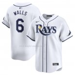 Maglia Baseball Uomo Tampa Bay Rays Taylor Walls Home Limited Bianco