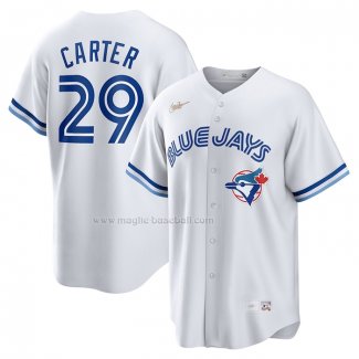 Maglia Baseball Uomo Toronto Blue Jays Joe Carter Home Cooperstown Collection Bianco