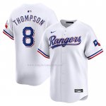 Maglia Baseball Uomo Texas Rangers Bubba Thompson Home Giocatore Bianco